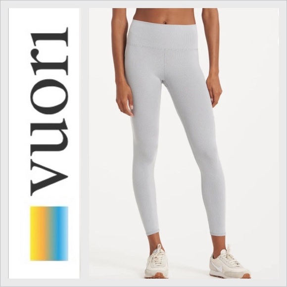 Vuori Lux Rib Studio Legging pale gray XS - Picture 1 of 9